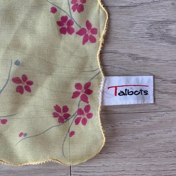 Vintage retro 90s dainty floral small scarf - Picture 2 of 4